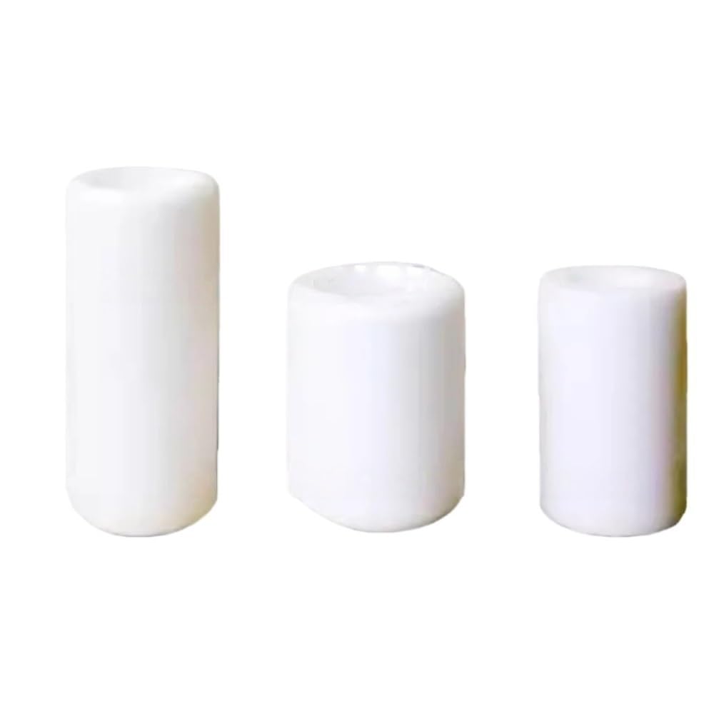 Barre di ceramica, Tubi corti in ceramica di allumina a foro singolo da 10 pezzi, tubi in ceramica di allumina resistenti all'abrasione for uso industriale(3.5x6.5x10mm)