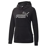 PUMA Damen Tops Essentials+ Velours Hoodie für Damen M Black