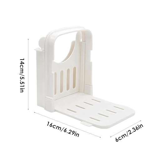 Homemade Bread Slicer - Foldable Bread Slicer Guide - Anti-Slip Manual Cutting Guide Machine for Slicing Bagels Cheese Ham Vegetables - Image 5