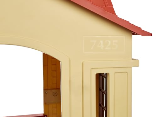Image of Little Tikes Cape Cottage Playhouse with Working Door, Windows, and Shutters - Tan, Toddlers Ages 2+ Years