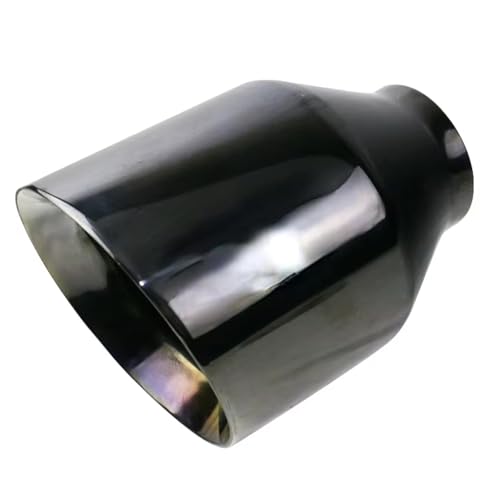 Voiture embout silencieux 63mm pour remplacer une sortie rouillée par de l'inox noir bleu