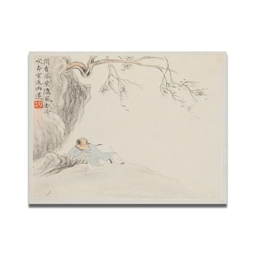 Tableaux traditionnelle chinoise art mural toile paysage antique moderne impression 65x50cm