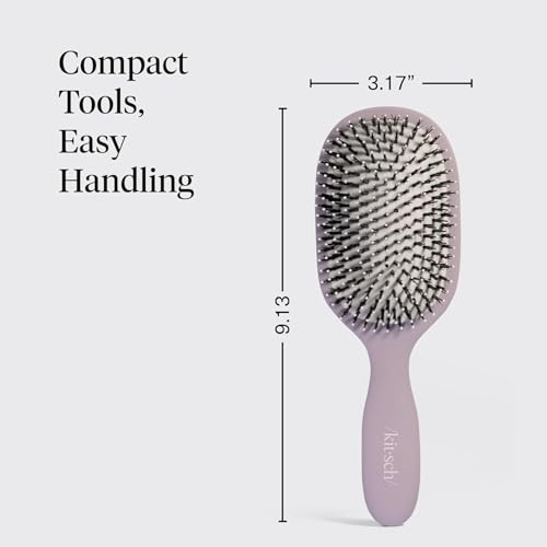 Kitsch Smooth & Polish Hair Brushes For Women and Men - Soft Violet - image 4