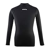 [フィンタ] FINTA サッカー フットサル ジュニア Jr. ハイネック インナー シャツ FTW7028 (005) ブラック 160