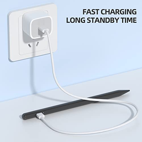 Stylus Pen voor iPad 2018-2022, Stylus Pen Compatibel met Apple iPad 9/8/7/6th, iPad Mini 6/5th, iPad Air 4/3th, iPad Pro 11''/12,9'', capacitieve pen met 4 reservepunten, Palm Rejection (zwart) - Image 7