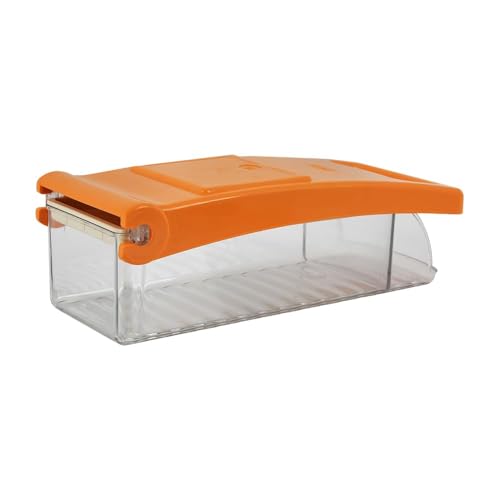 Image of Manual Hand Press Push Chopper for Effortless Chopping Vegetables & Fruits Slicing & Dicing for Onion, Potato & Tomato | Chopping Cutting Set for Daily Use (Orange)