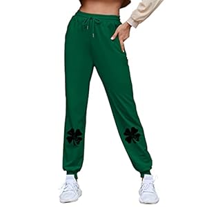 LULER Dames joggingbroek met hoge elastische taille en rechte pijpen, sporttrainingsbroek met letterprint en zakken, damesbroek viscose