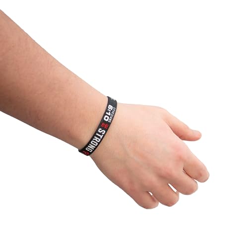 LG Gifts Ltd. Religious Black Rubber Bible Verse Faith Bracelet | Coloured Silicone Christian Wristband For Men and Women2