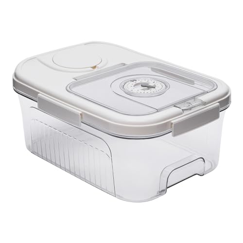 LyteNest Rice Holder Dispenser, Household Food Dispenser Bucket Kitchen Organization for Cereal Oatmeal Coffee Bean Soybean Corn