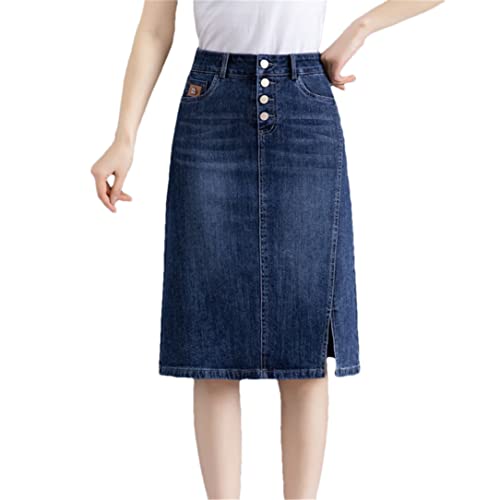 Jupes d'été mi-longues en denim noir pour un confort quotidien