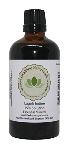Lugols Iodine Solution 15% - 100ml - with Dripper/Dropper Top