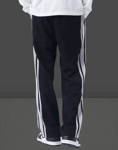 Image of MiraMichi Men's Stretchable Lycra Track Pants | Slim Fit Activewear for Gym, Yoga & Casual Wear