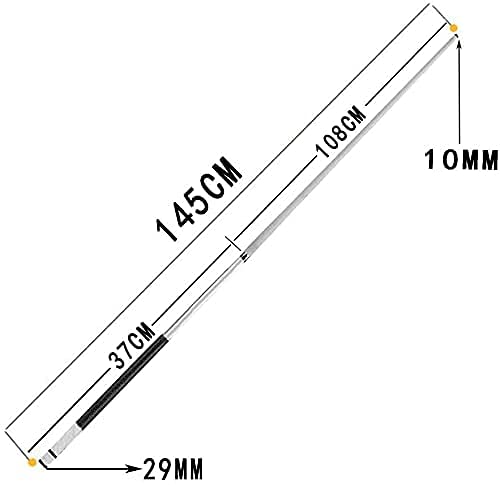 Taco de billar 3/4 para principiantes 145 cm punta 10 mm miniatura 2