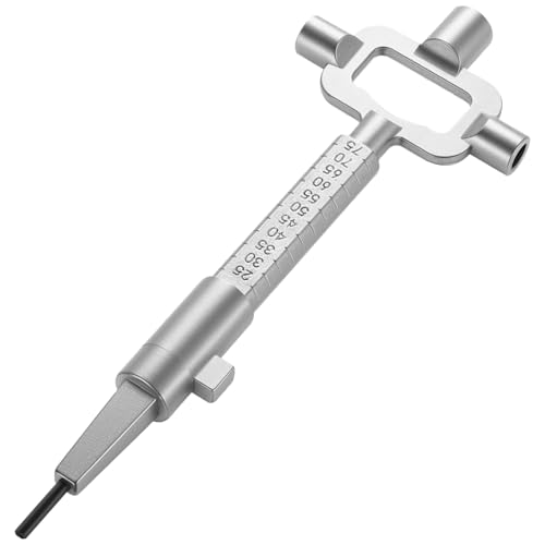 But the cow Universal Bauschlüssel Architektenschlüssel Baustellenschlüssel, Universalschlüssel Schaltschrankschlüssel Universal Schlüssel, Bauschlüsselsatz mit Zylinder Messlehre, Messwerkzeuge