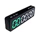 YZ Mini Gym Timer, Magnetic LED Interval Timer, Long Stand-by Battery Powered Gym Wall Clock, Countdown/Up Stopwatch USB Rechargable, Portable for Workout Home Gym Garage Fitness(M,Bluetooth)