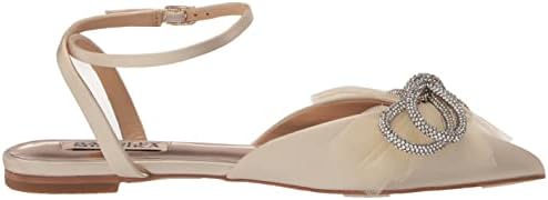 Badgley Mischka Women's Sabina Ballet Flat, Ivory, 8.5 Review | Image 5