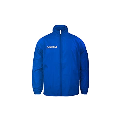 Full Zip Legea RAIN JACKET ITALIA TORNADO, Giacca Impermeabile, Uomo, Blu, 2XL