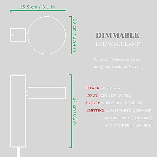 Luz de pared LED dorada y regulable para transformar tus espacios 7