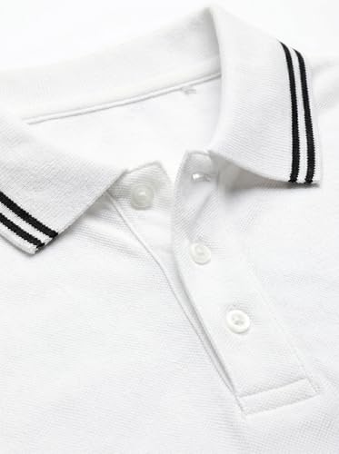 Image of Hangout Hub Hybrid Men's Polycotton Polo T-Shirt | Solid Finish | 260 GSM Premium Fabric | Half Sleeve Collared Neck | Regular Fit | Casual & Office Wear | Set of 1, 2 & 3