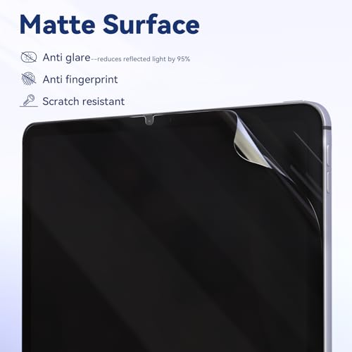 Image of IPROKKO 2 Pack Anti Blue Light Screen Protector Compatible with iPad Mini 7 /6 Gen 8.3 Inch (A17 Pro / A15, Release In 2024 /2021), Matte Anti Glare Blue Light Filter Eye Protection Cover Bubble Free Easy-Install