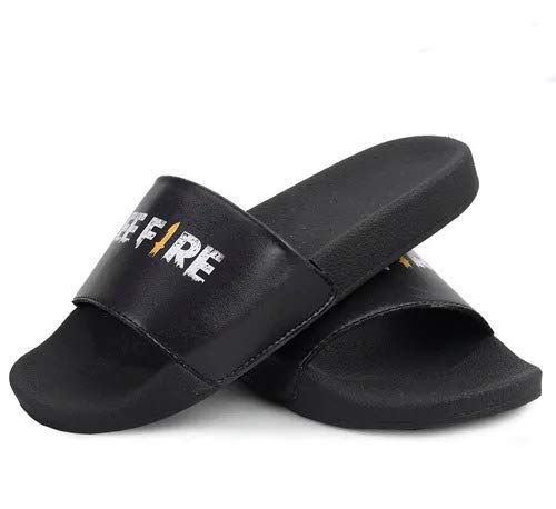 Chinelo Slide Preto Free Fire Mestre Gamer Cor: Preto; Tamanho: 39-40