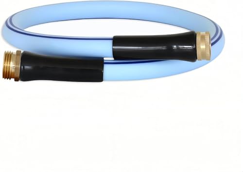 Atlantic Short Garden Hose 4 ft Blue 5/8" Heavy Duty Water Hose Extension