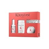 Kérastase, Première, Pflegeroutine mit Pre-Shampoo, Shampoo und Haarmaske für geschädigtes Haar, Concentré Décalcifiant Ultra-Réparateur, Bain Décalcifiant Rénovateur & Masque Filler Réparateur