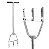 Sayene Lawn Aerator Tool - Manual Core Aerator with 3 Hollow Tines, Stainless...