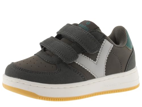 Baskets Victoria Tiempo pour enfants scratch et croûte de cuir modèle 1124117
