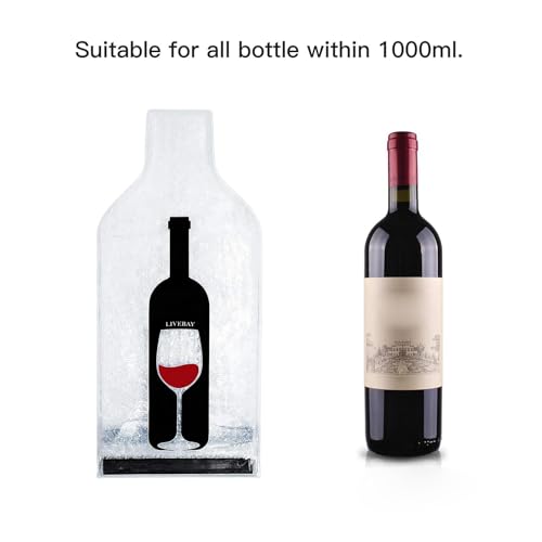 Pack de 5 bolsas selladas de doble cadena transparentes para líquidos 4