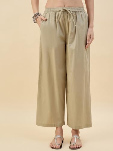 Image of Nermosa Women's Loose Cotton Relaxed Fit Palazzo