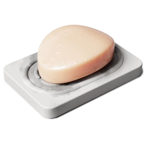 316Z7GVDWNL. SL500 Diatomite Soap Dish Holder, Quick Dry Stone Soap Dish, Fast Drying Stone Soap Tray, Diatomaceous Earth Soap Dish for Hand Soap, Sponge Holder