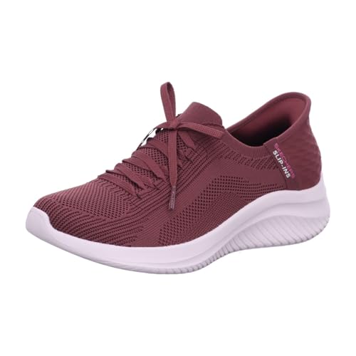 Skechers Ultra Flex 3.0 Brilliant Path, Zapatillas Mujer, Burgundy, 41 EU