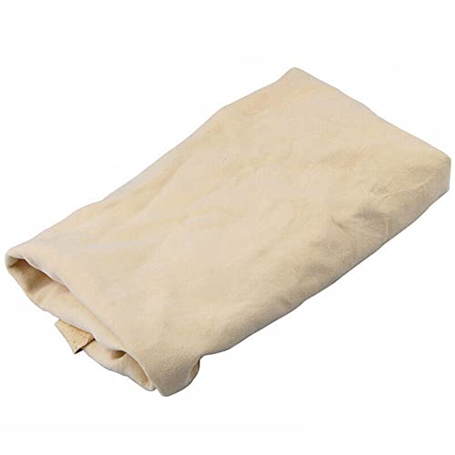 Chiffon de nettoyage en peau de chamois pour voiture - 40 × 30 cm - Peau de chamois naturelle pour séchage de voiture
