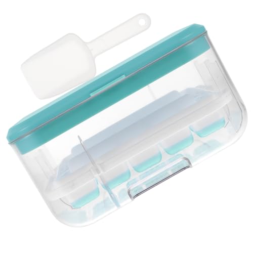 Bandeja para cubitos de hielo de silicona color azul miniatura 1