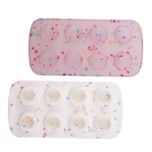 2 Pzas Molde Silicona Para Cubos De Hielo Flexible Creativo miniatura 1