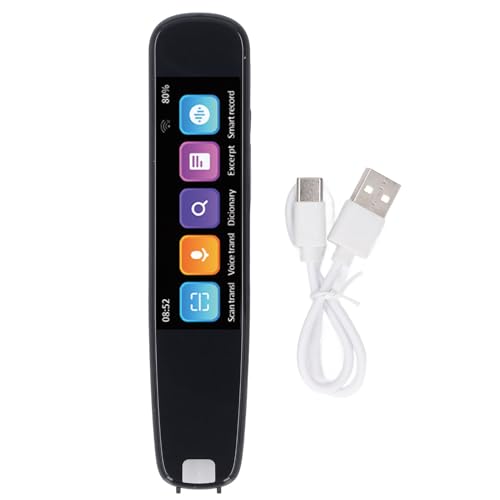 Vikye Smart Scan Übersetzungsstift, Offline-Scan-Digitalscanner 131 Sprachen Online-Übersetzergerät S7 2,99 Zoll, mit IPS-Display