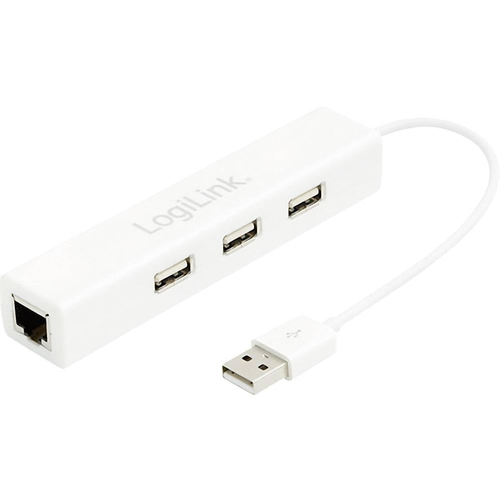 LogiLink UA0174A Adapter USB 2.0 to Fast Ethernet with 3 Port USB Hub