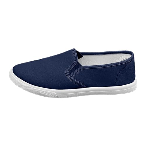 Zapatos casuales para mujer de lona planos y cómodos para moda diaria casual