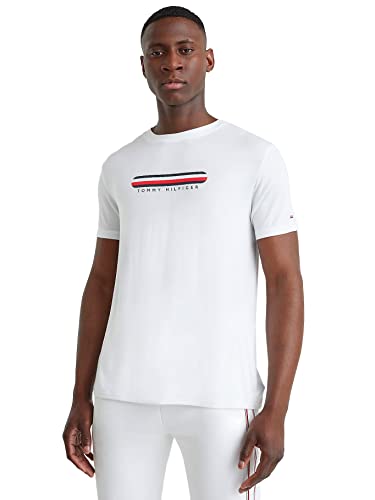 Tommy Hilfiger Cn Ss Tee Um0um02348 Camiseta, Blanco (White), M Hombre