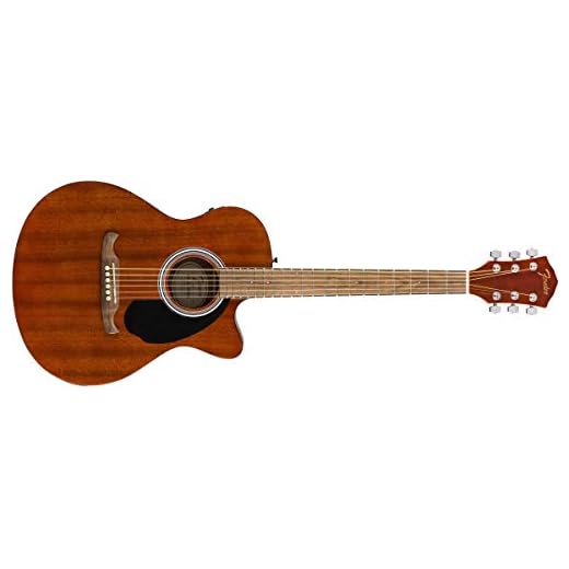 Fender FA-135CE Concert Guitare acoustique en acajou naturel Noyer