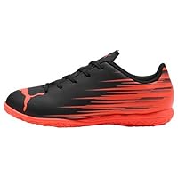PUMA Unisex Kinder Attacanto Ii It Jr Fussballschuh, Schwarz leuchtendes Rot