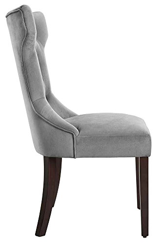 Dorel Living Clairborne Upholstered Dining Chair, Set Of 2, Gray #TOP2