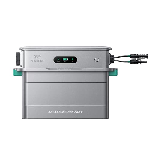Zendure SF800 Pro 2 Balkonkraftwerk mit Speicher Solarspeicher für Balkonkraftwerk 800W AC Ausgang mit 1 92kWh LiFePO4 Akku Erweiterbar auf 11 52kWh Plug & Play IP65 KI-Energie Management System