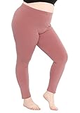 Women's DTY Full Length Leggings Dark Mauve 2X