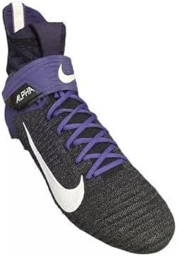 Nike Alpha Menace Elite 2 Flyknit Men's Football Cleats 'Black White Purple' (BV2077-011) - Size 13 US Men's3