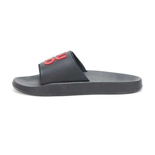 HUGO men's Stacked Logo Slide Sandal2