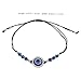 Didiseaon Handwoven Evil Eye Bracelet for Women Unique Protective Amulet Stylish Chain Beaded Wristband Vintage Halloween Jewelry Versatile Fashion Accessory