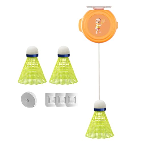 Badminton Single-Player Rebound Trainer | Badminton Solo Equipment Practice,Portable Badminton