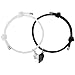 Auidy_6TXD 2  Stück Paar Herz Magnet Armbänder Liebhaber Pärchen Armbänder Freundschaft Armband Seil geflochtenes magnetische Schmuck Armband für Paare Freunde